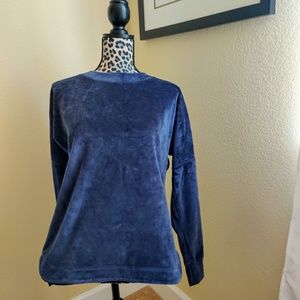 Snuggle in your Calia blue velour sweatshirt!